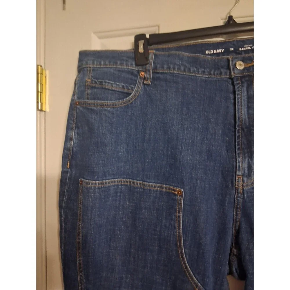 NWT Women's Old Navy High Waist Baggy Barrel Utility Jeans Size 22